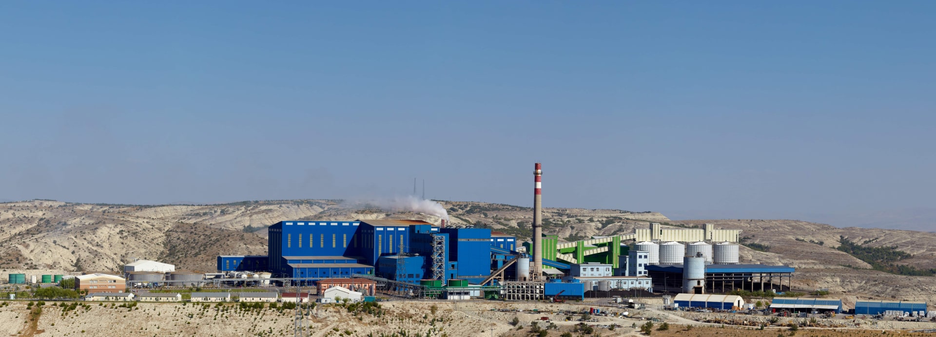 Eti Soda plant Turkey blue sky factory landscape